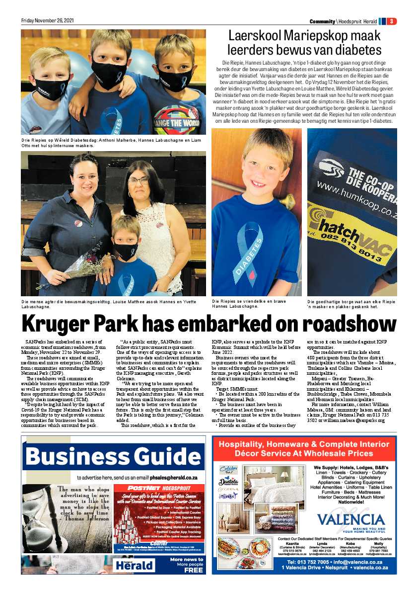 Hoedspruit Herald 26 Nov 2021 page 15