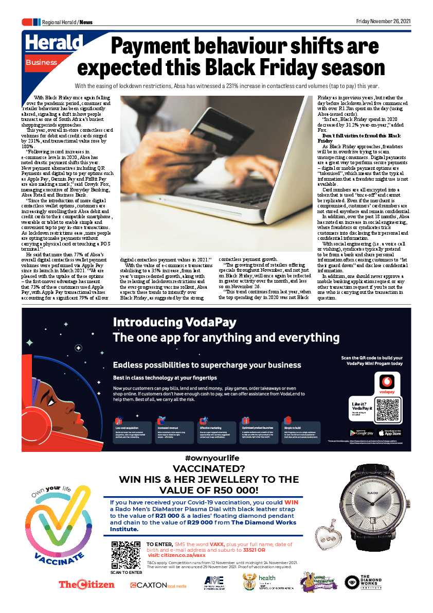 Hoedspruit Herald 26 Nov 2021 page 4