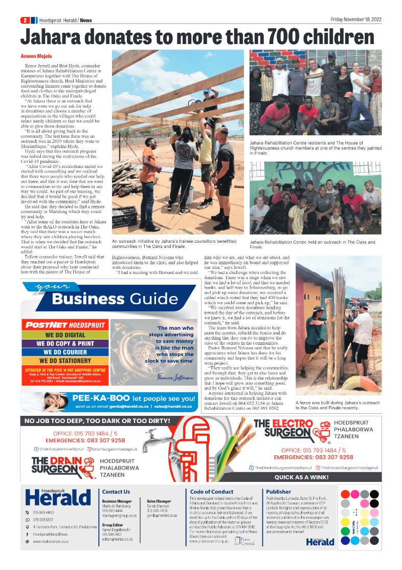 Hoedspruit Herald page 2