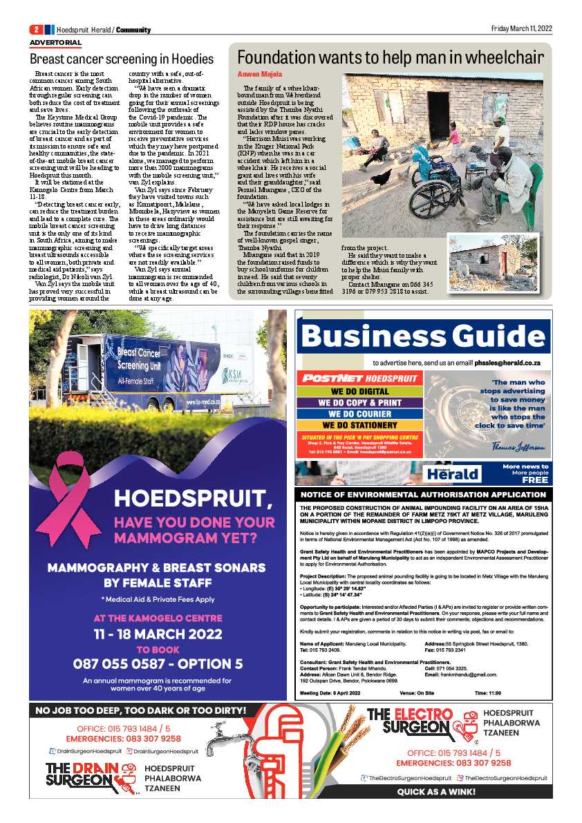 Hoedspruit Herald page 2