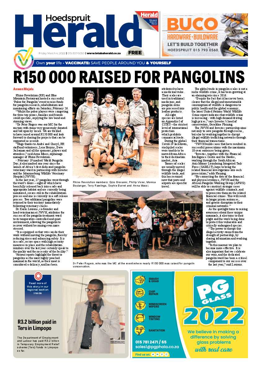 Hoedspruit Herald 04 Mar 2022 page 1