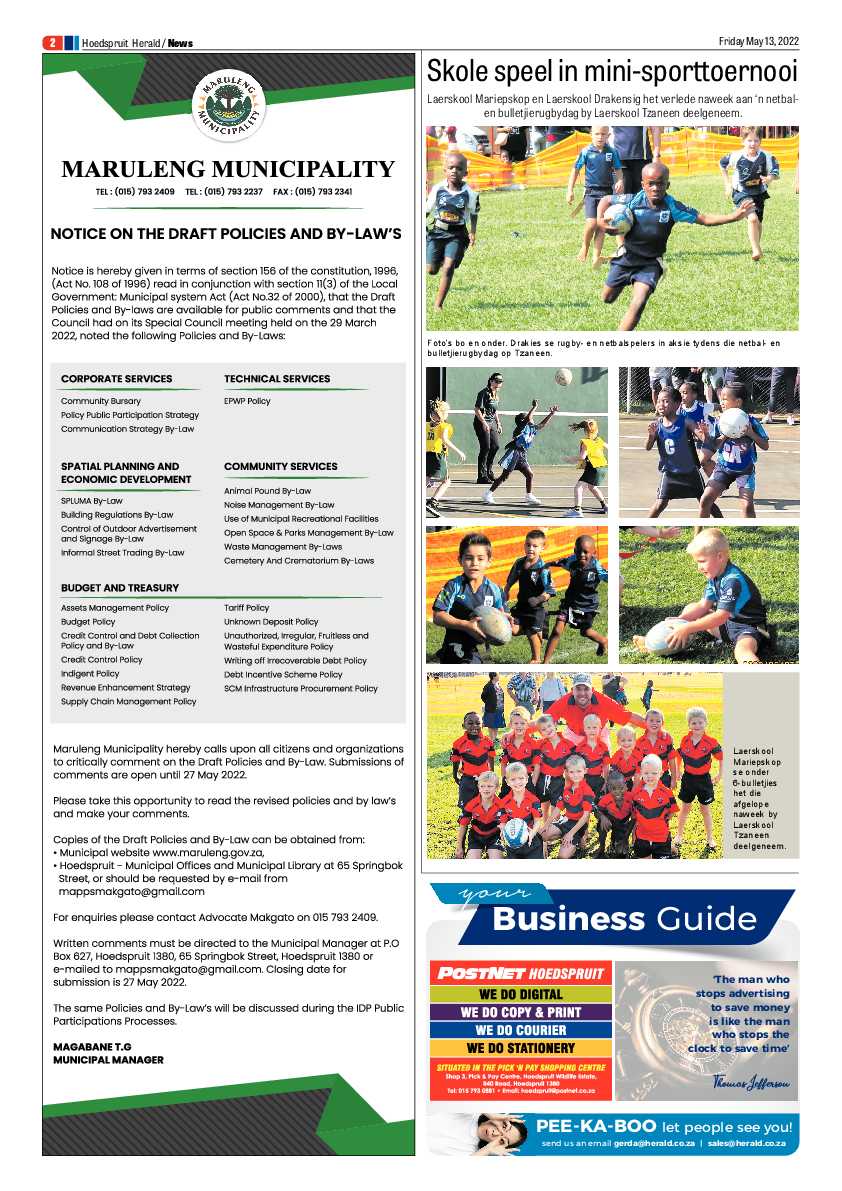 Hoedspruit Herald page 2