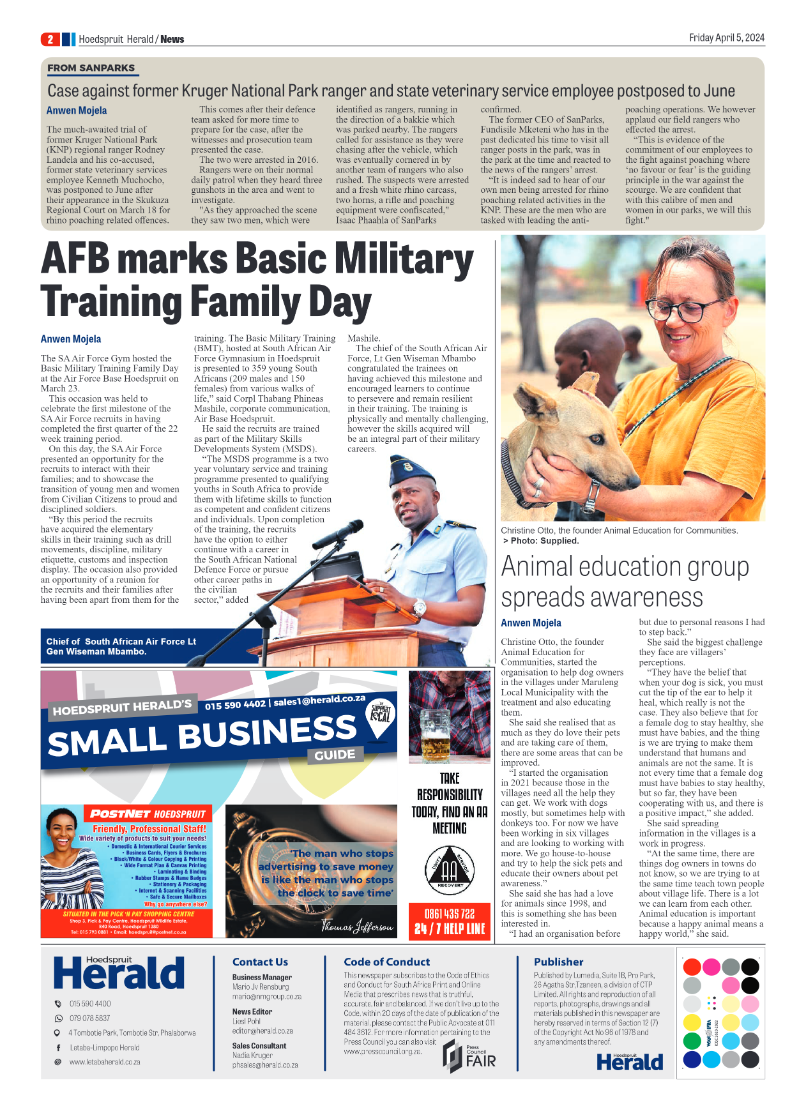 Hoedspruit Herald page 2