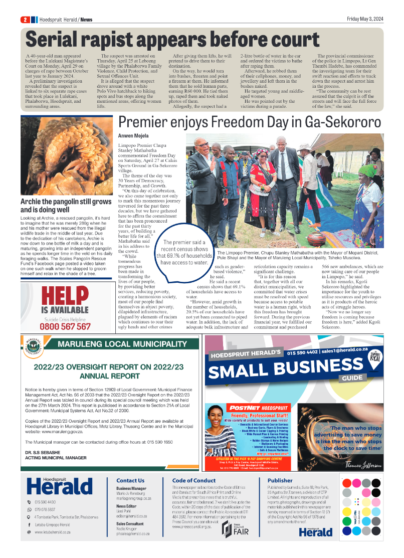Hoedspruit Herald page 2