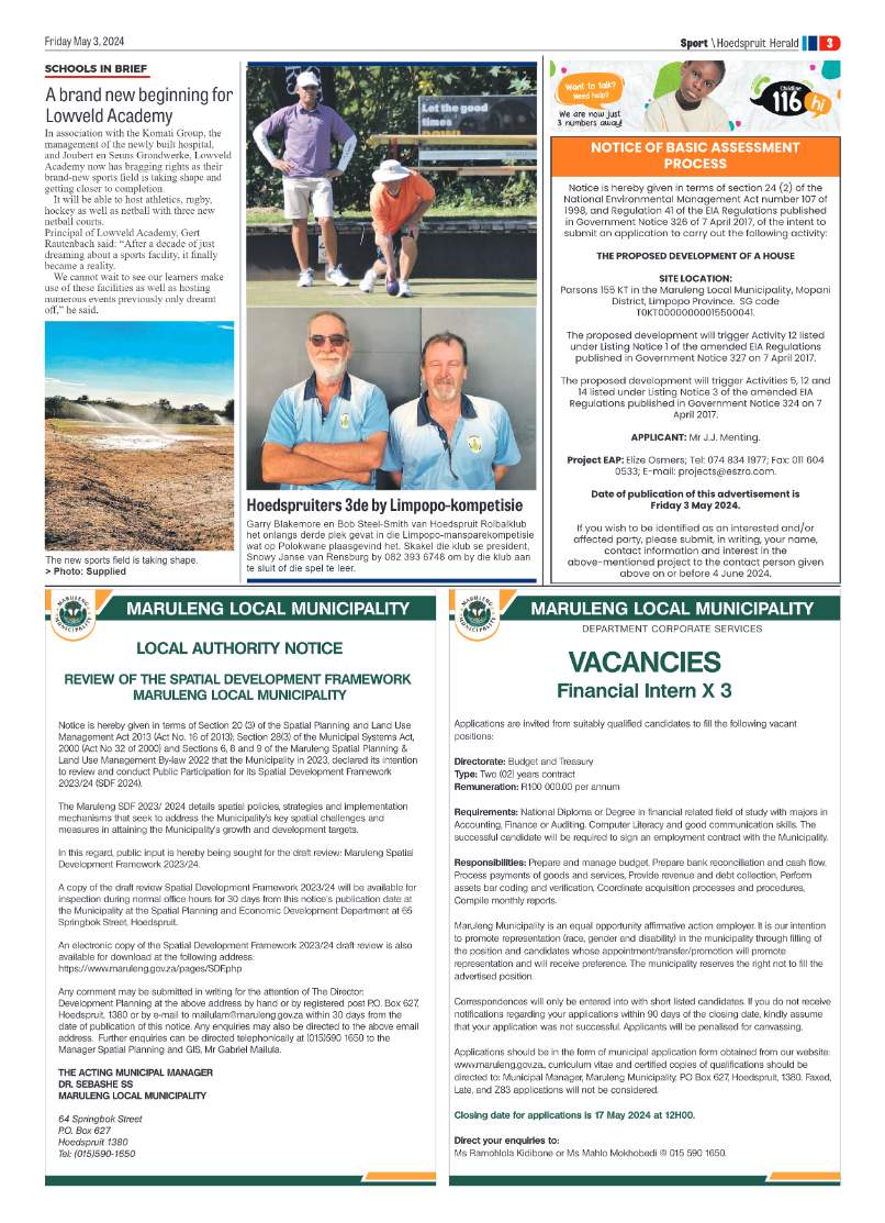 Hoedspruit Herald page 7