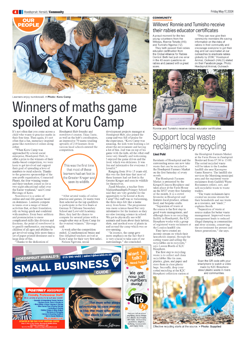 Hoedspruit Herald page 4