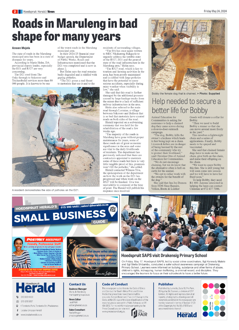 Hoedspruit Herald page 2