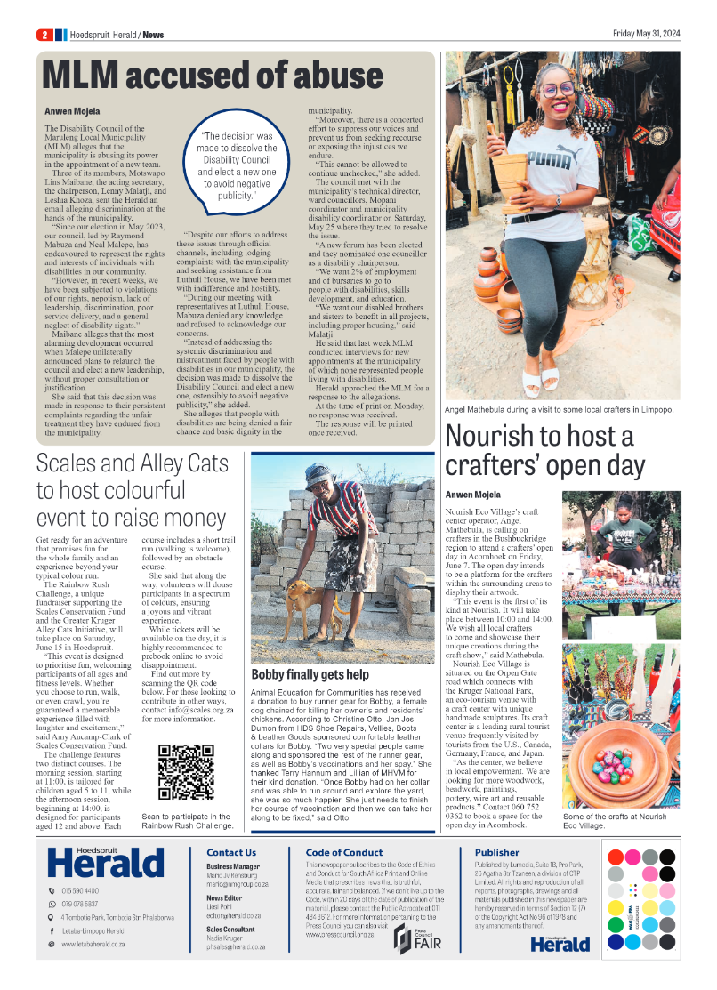 Hoedspruit Herald page 2