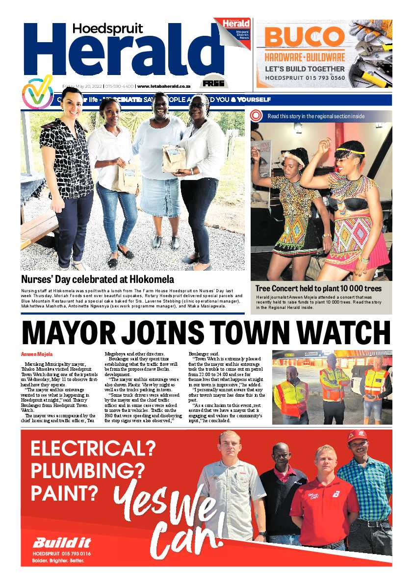 Hoedspruit Herald page 1