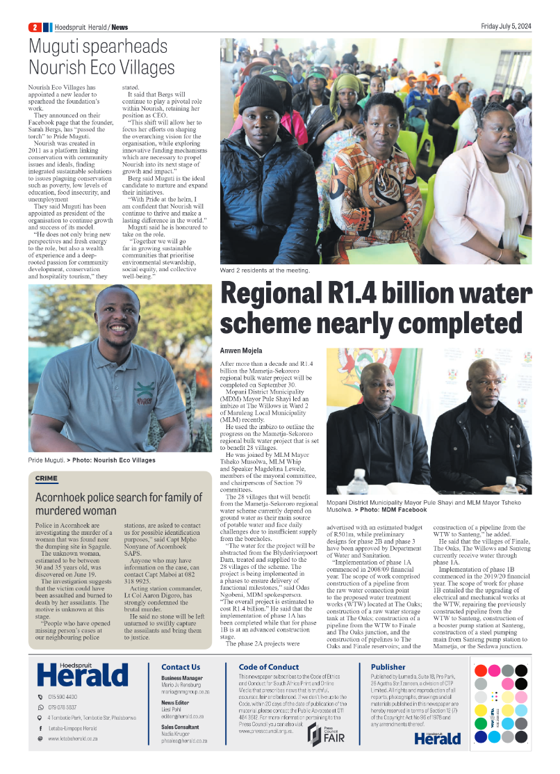 Hoedspruit Herald page 2