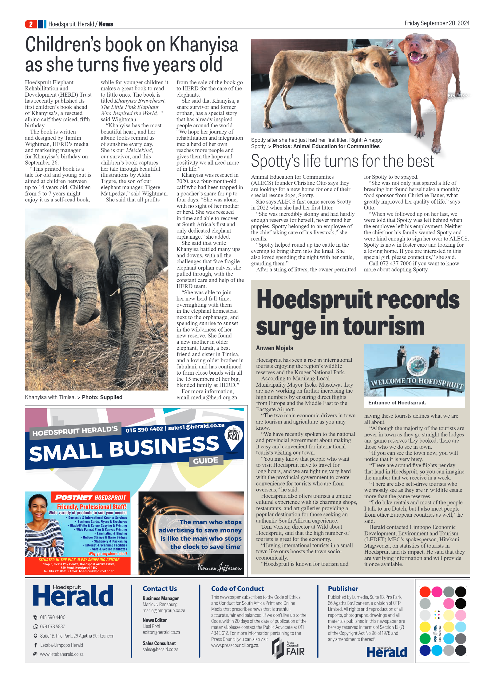 Hoedspruit Herald page 2