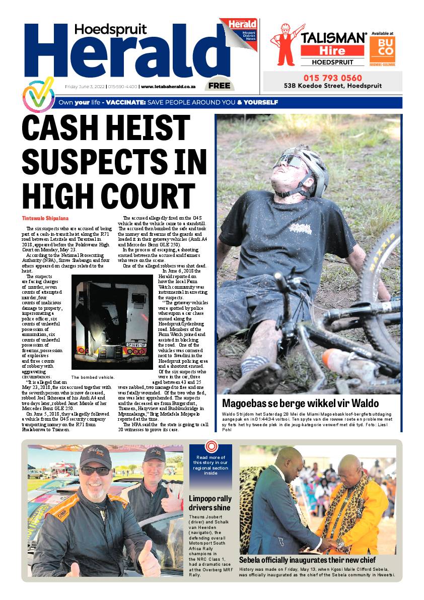 Hoedspruit Herald page 1