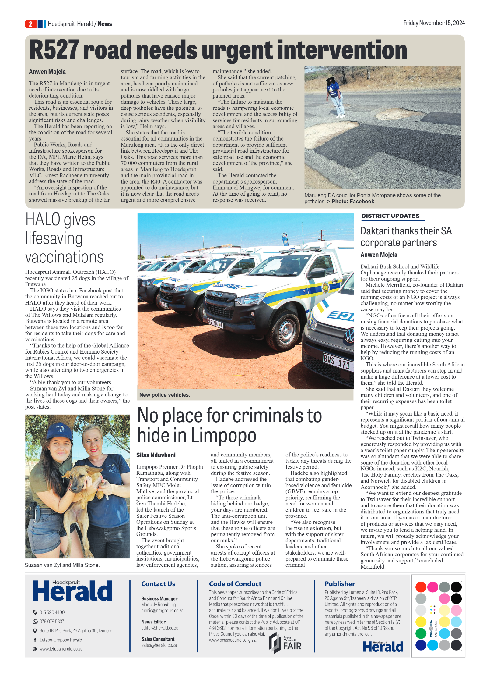 Hoedspruit Herald page 2