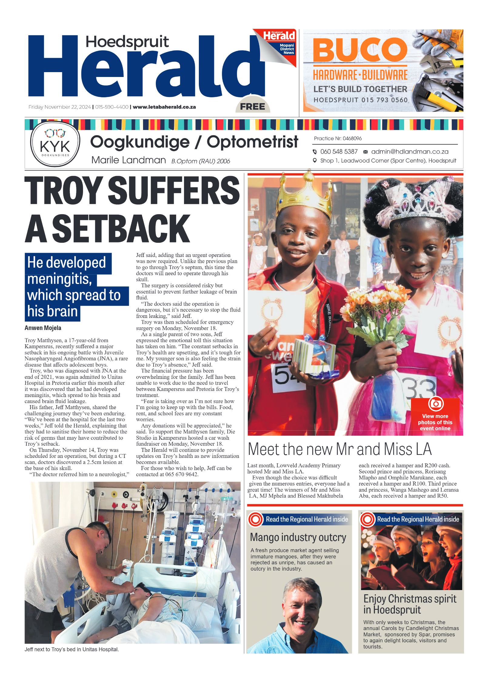 Hoedspruit Herald page 1