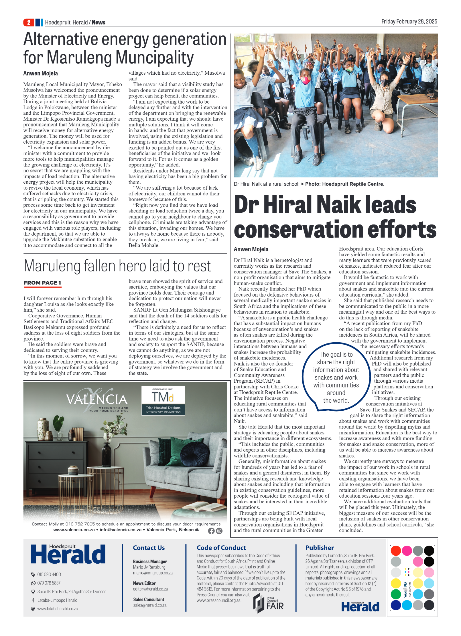 Hoedspruit Herald page 2