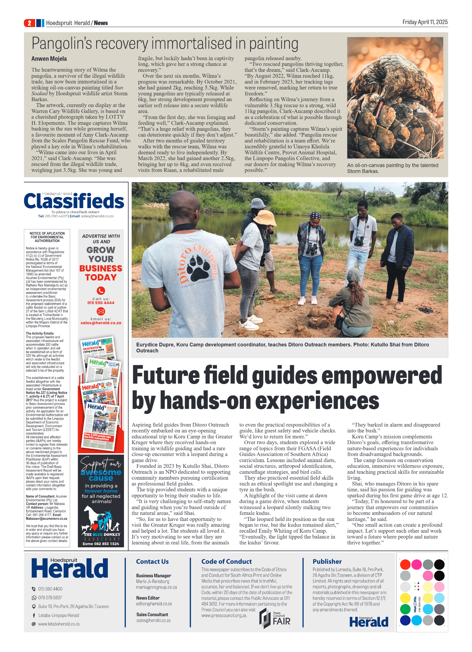 Hoedspruit Herald page 2