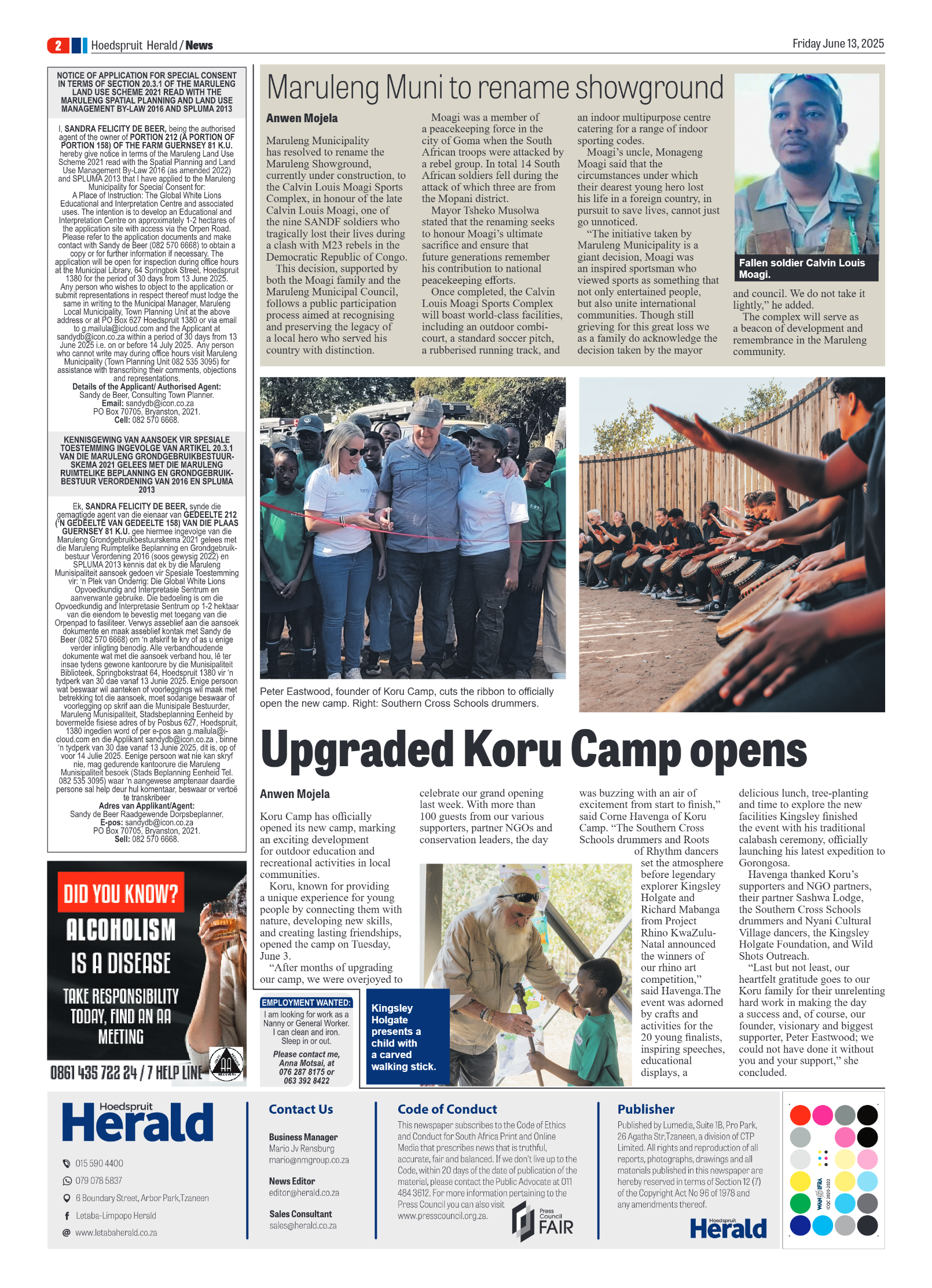 Hoedspruit Herald page 2