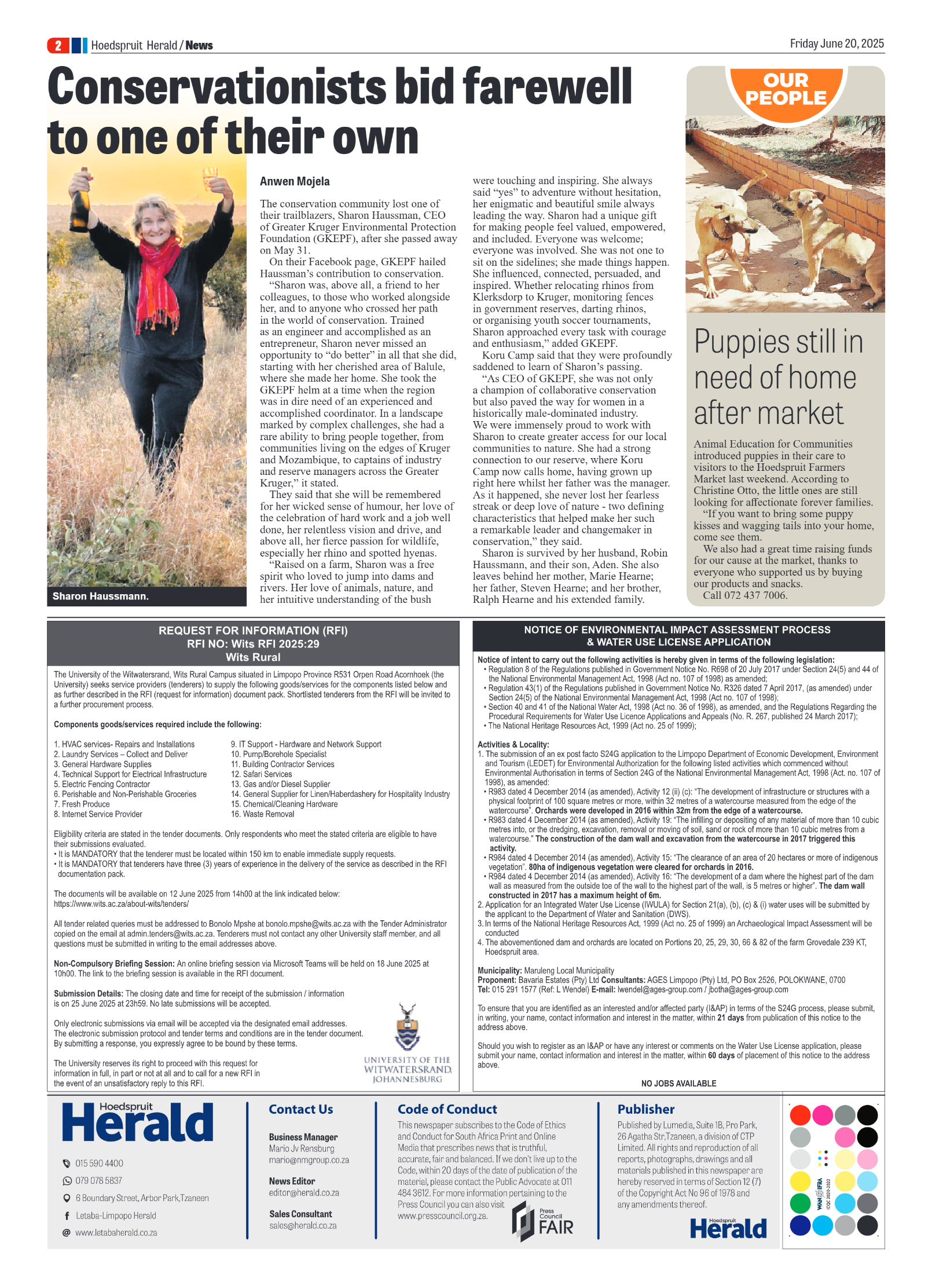 Hoedspruit Herald page 2