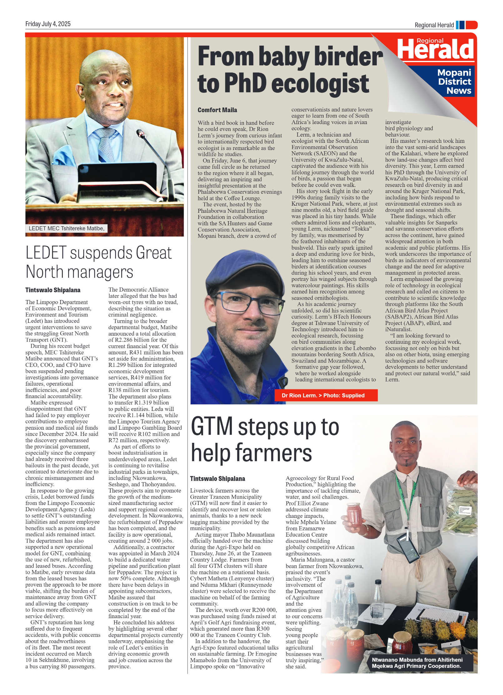 Hoedspruit Herald page 3