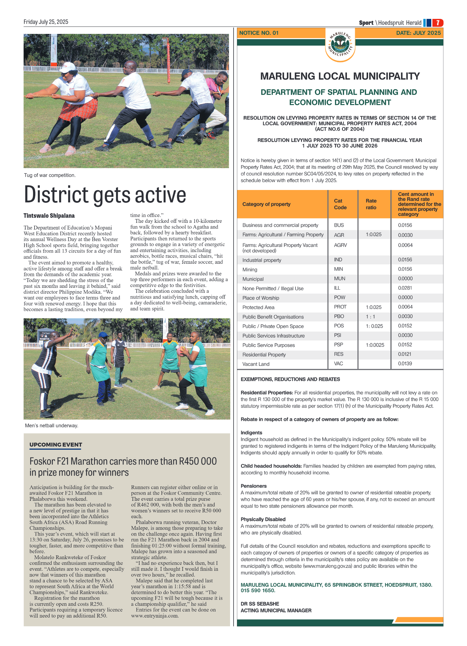 Hoedspruit Herald page 11