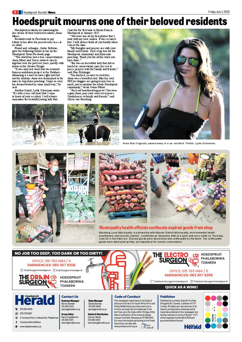 Hoedspruit Herald page 2