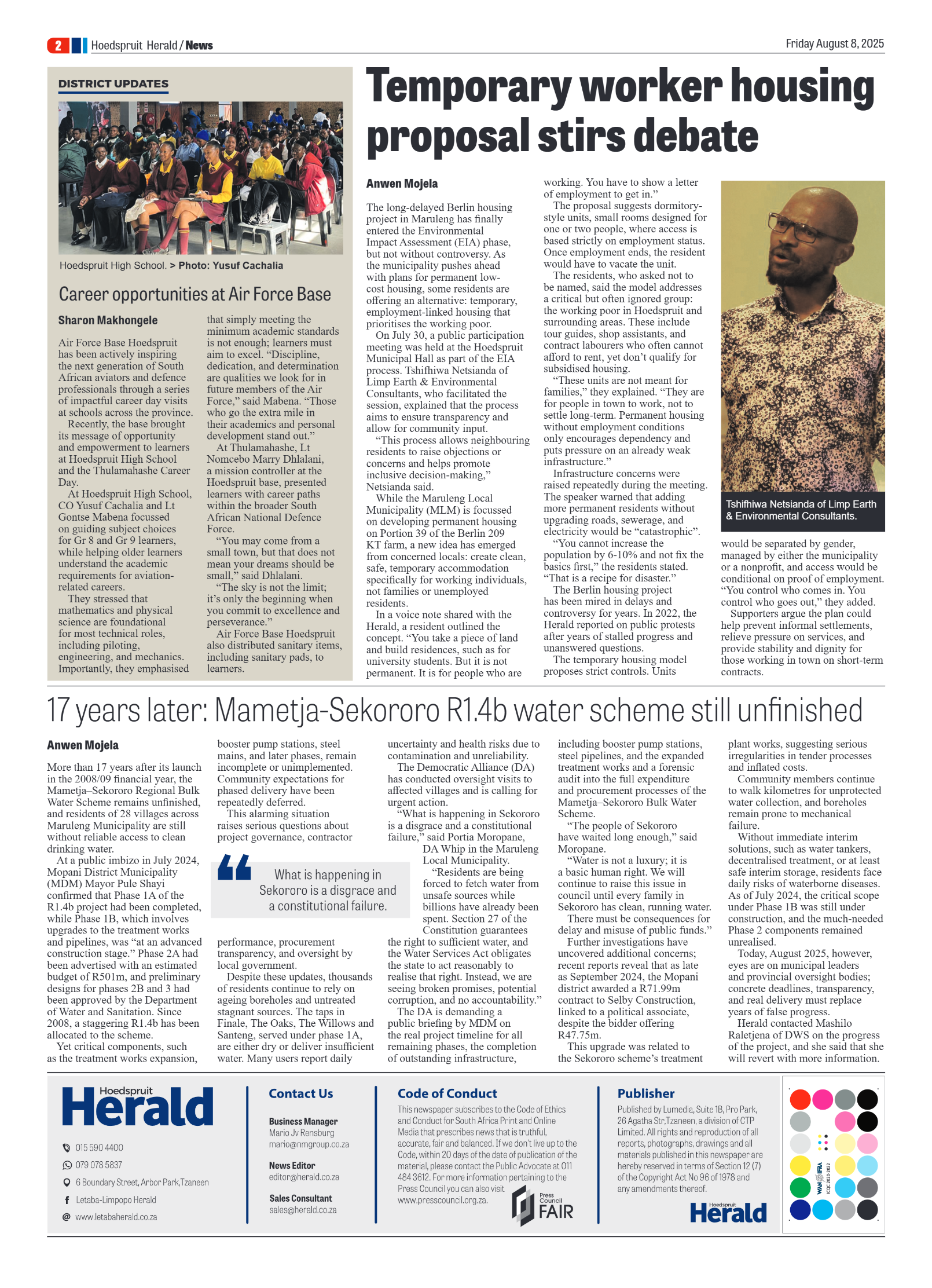 Hoedspruit Herald page 2