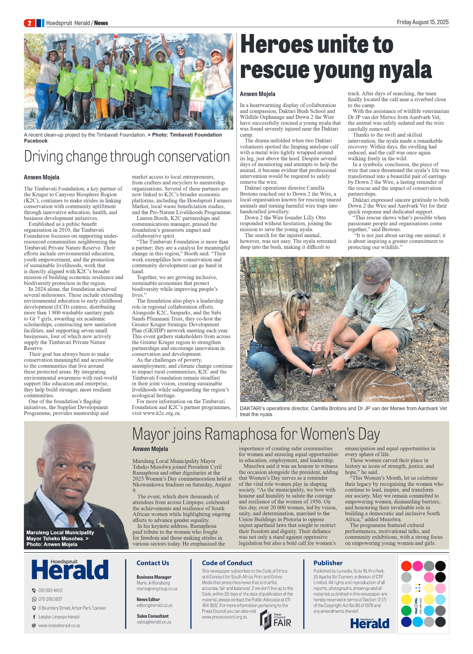 Hoedspruit Herald page 2