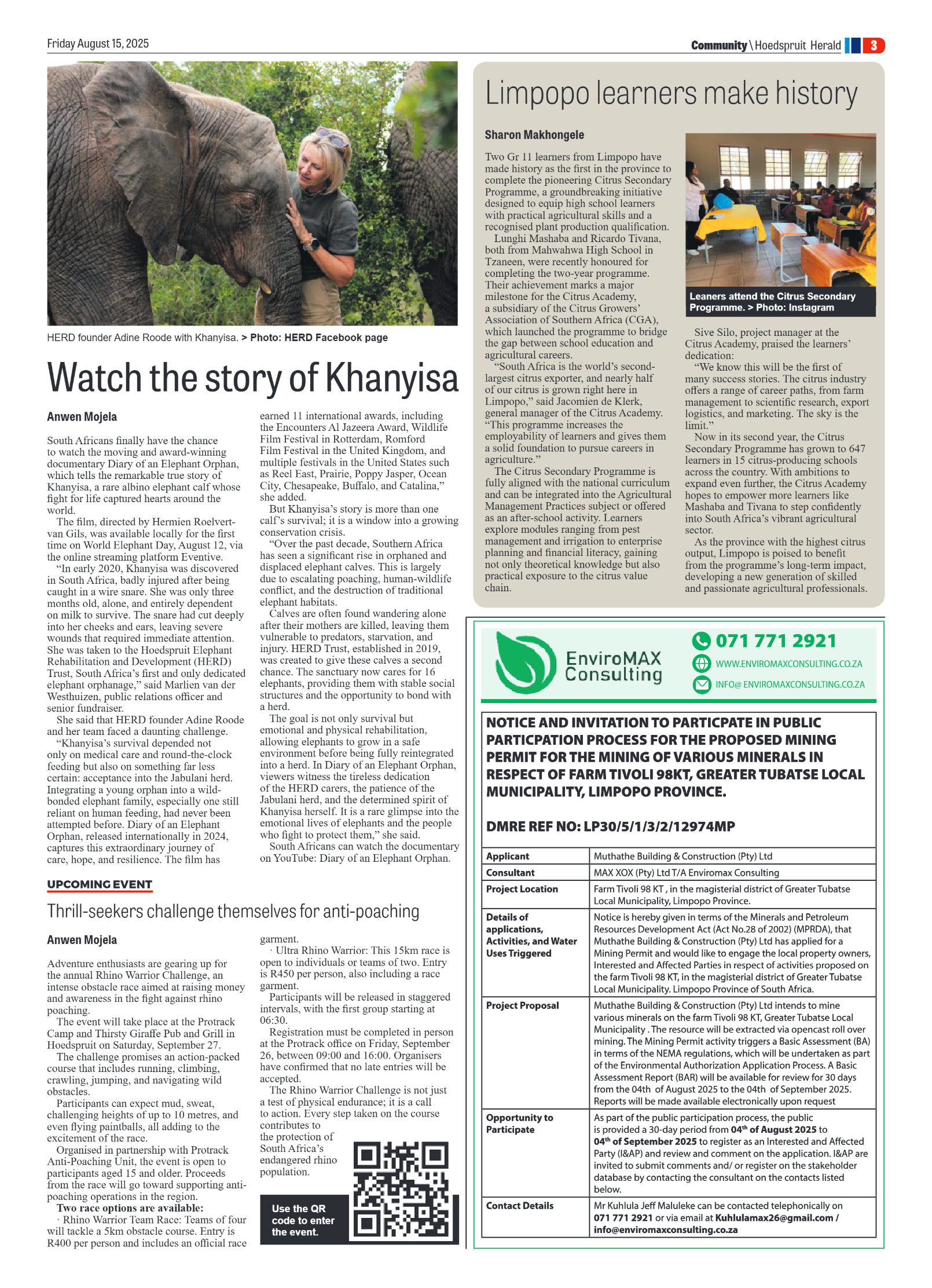 Hoedspruit Herald page 7