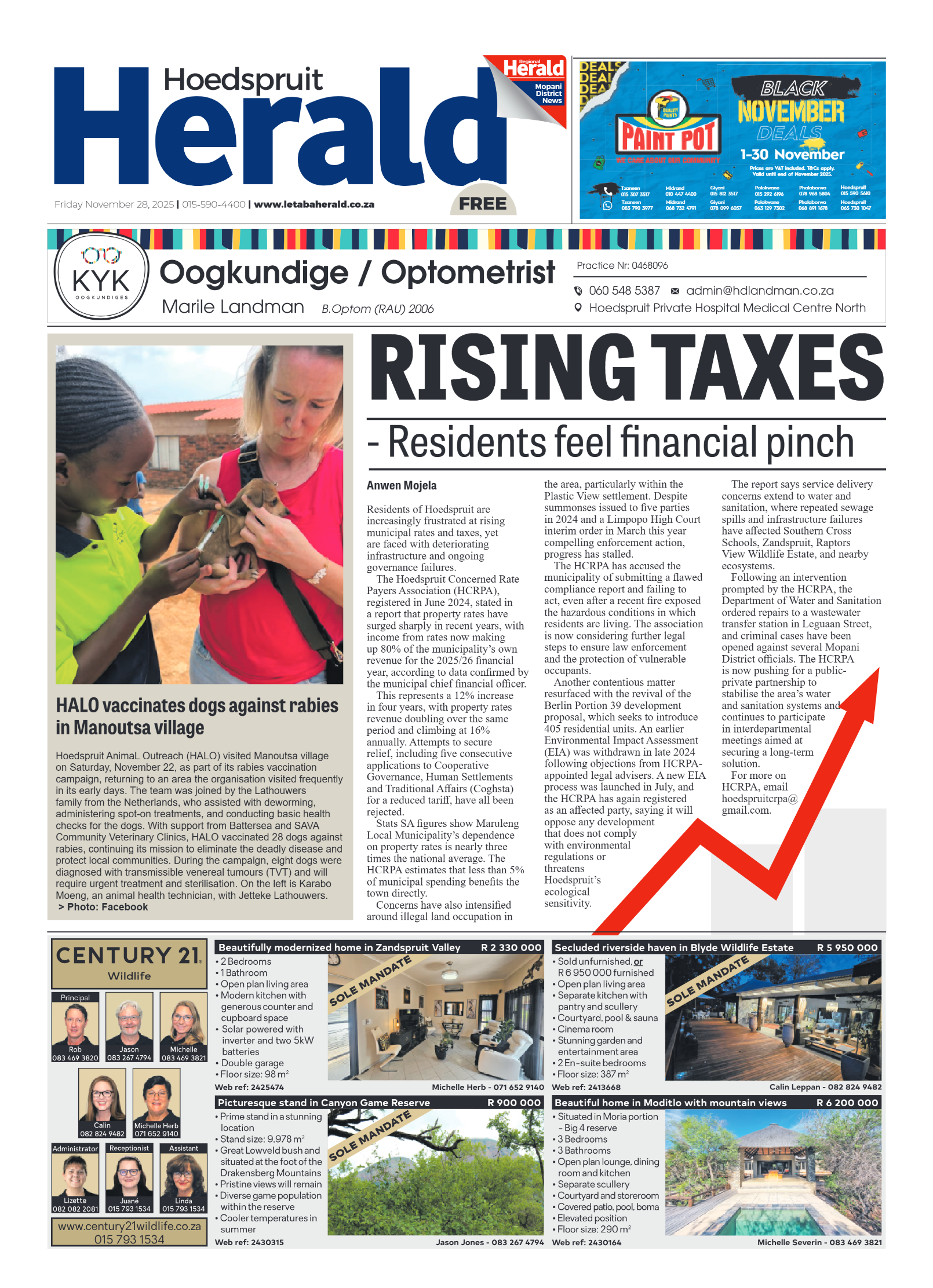 Hoedspruit Herald page 1