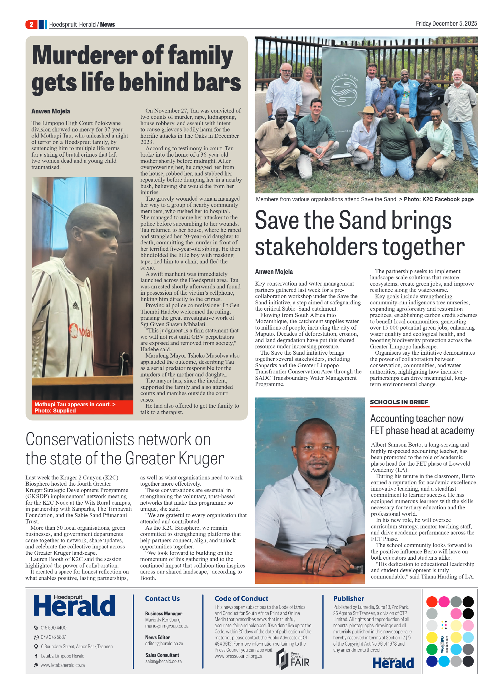 Hoedspruit Herald page 2
