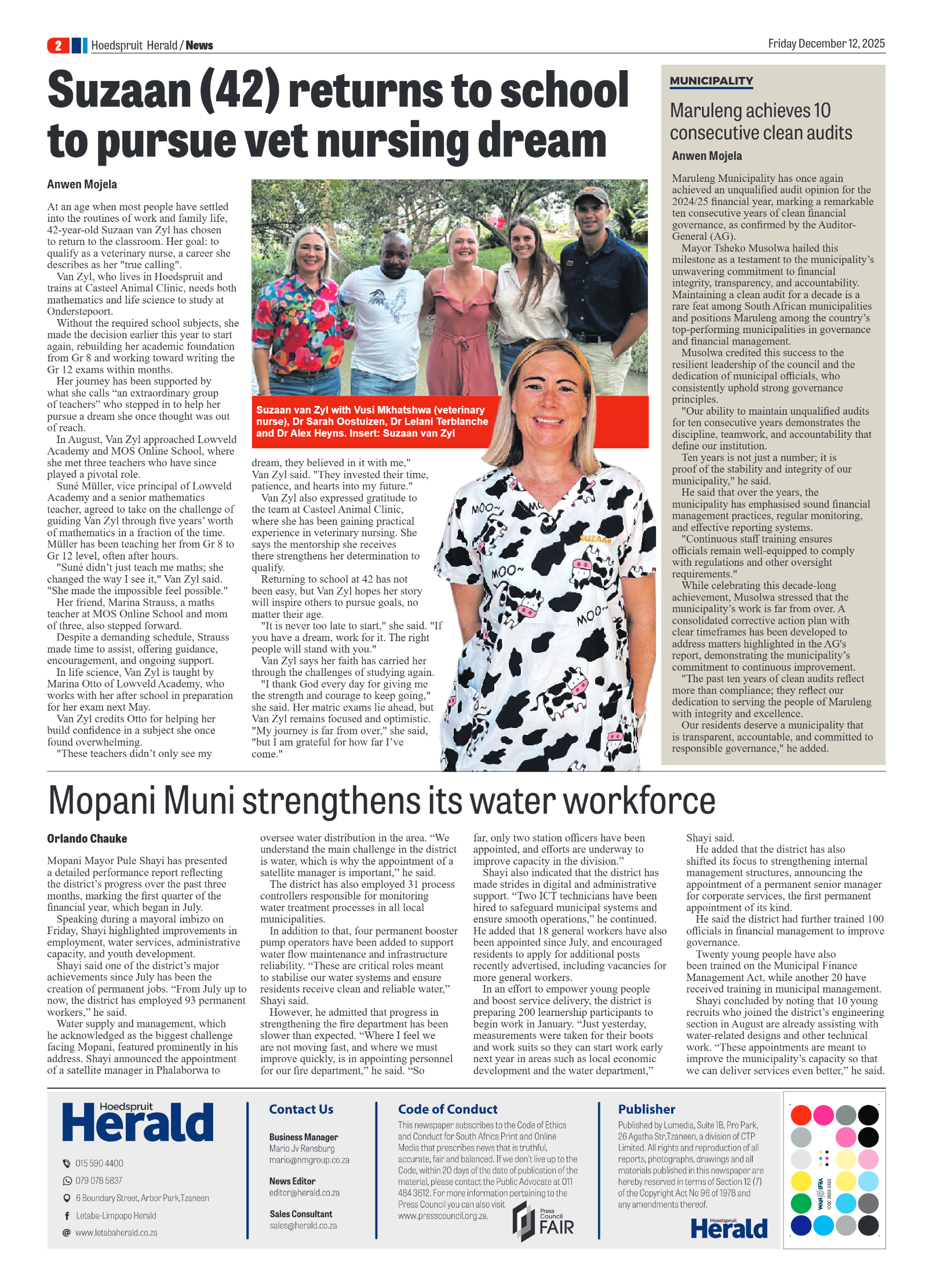 Hoedspruit Herald page 2