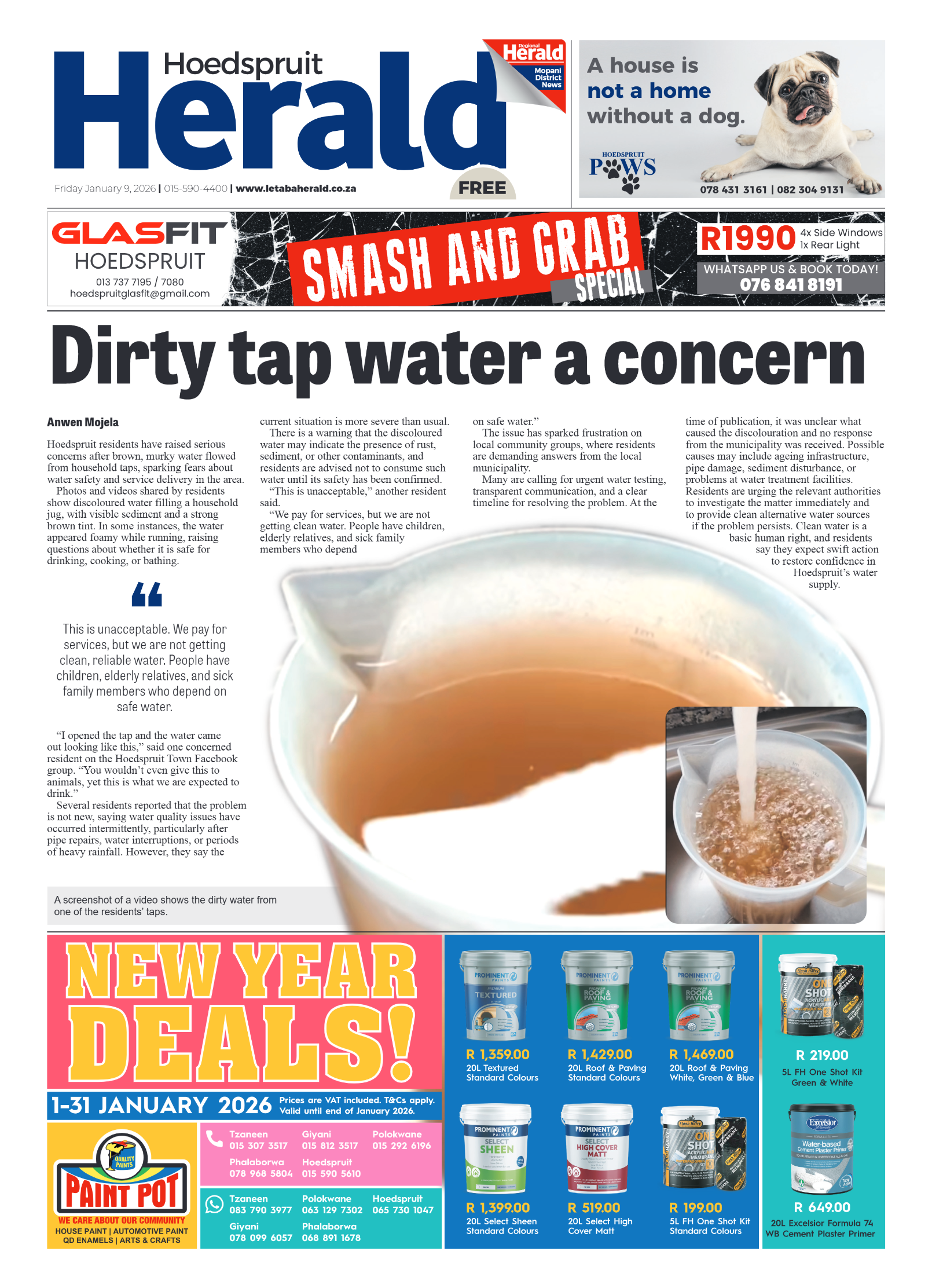 Hoedspruit Herald page 1