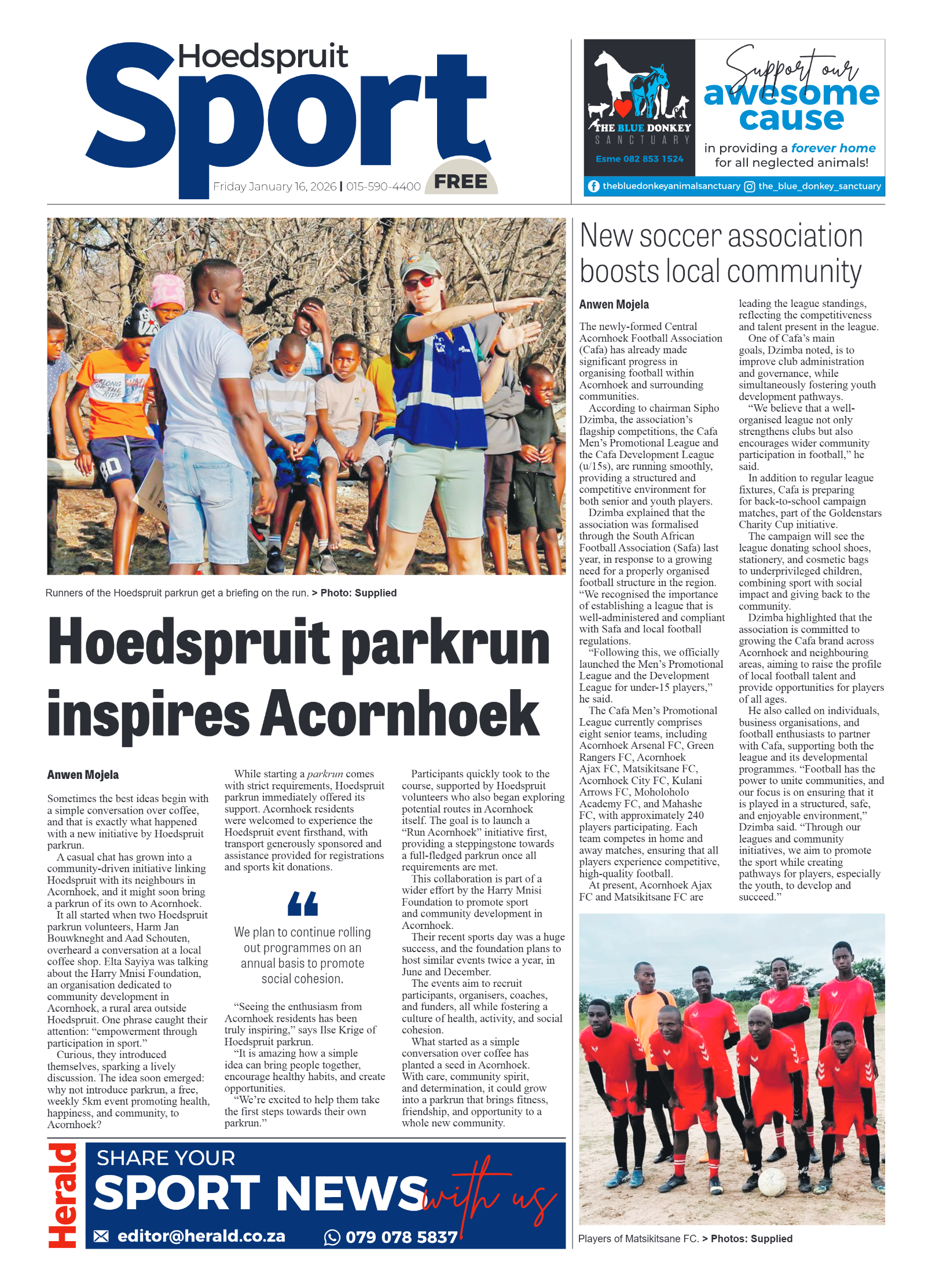 Hoedspruit Herald 16 Jan 2026 page 8