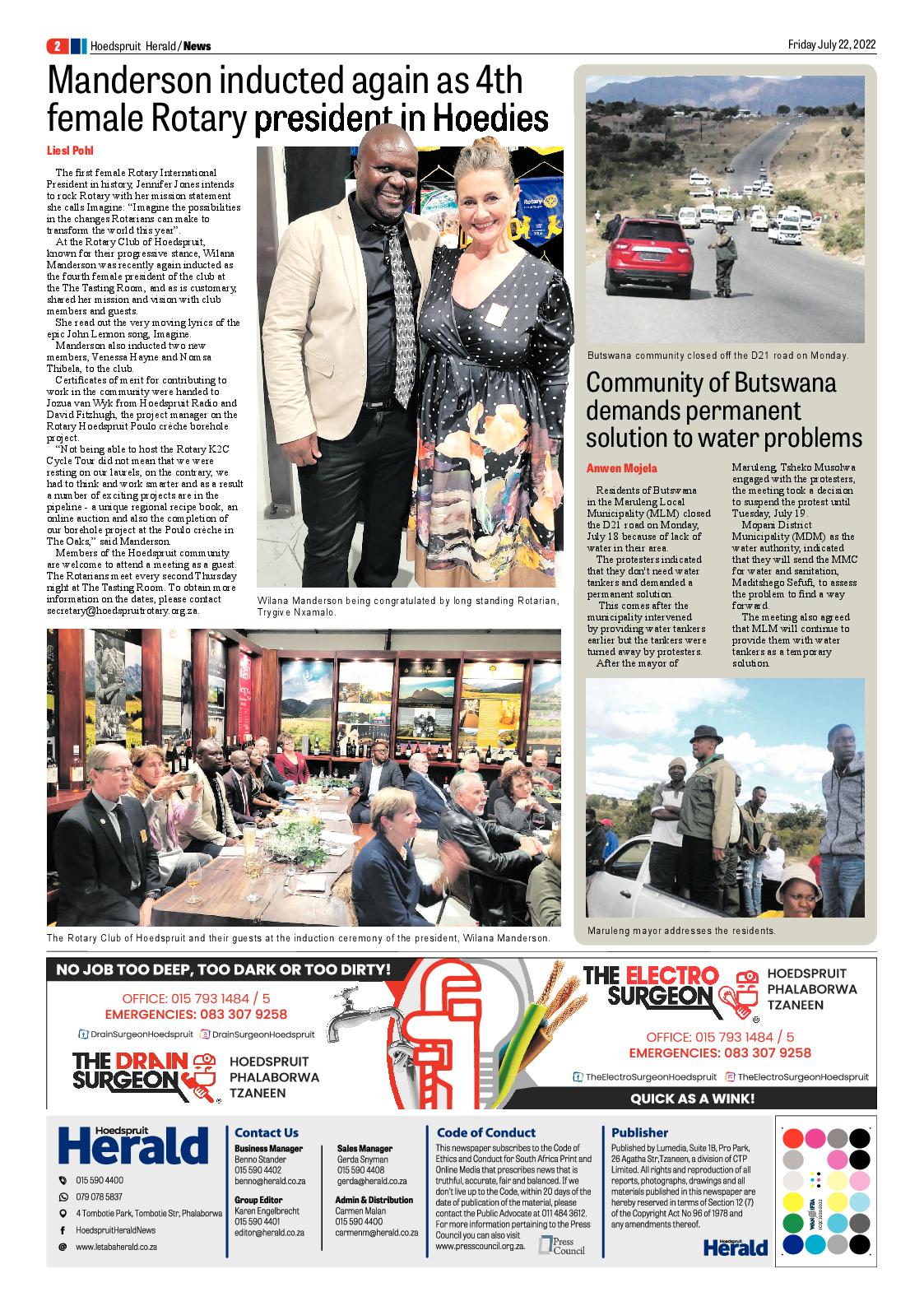 Hoedspruit Herald page 2