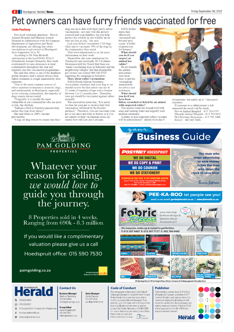 Hoedspruit Herald page 2