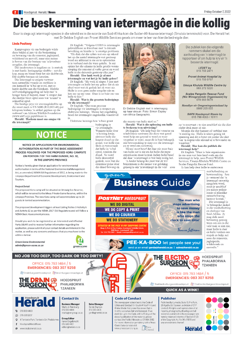 Hoedspruit Herald page 2