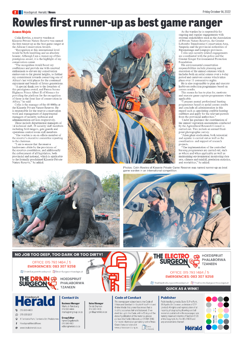 Hoedspruit Herald page 2