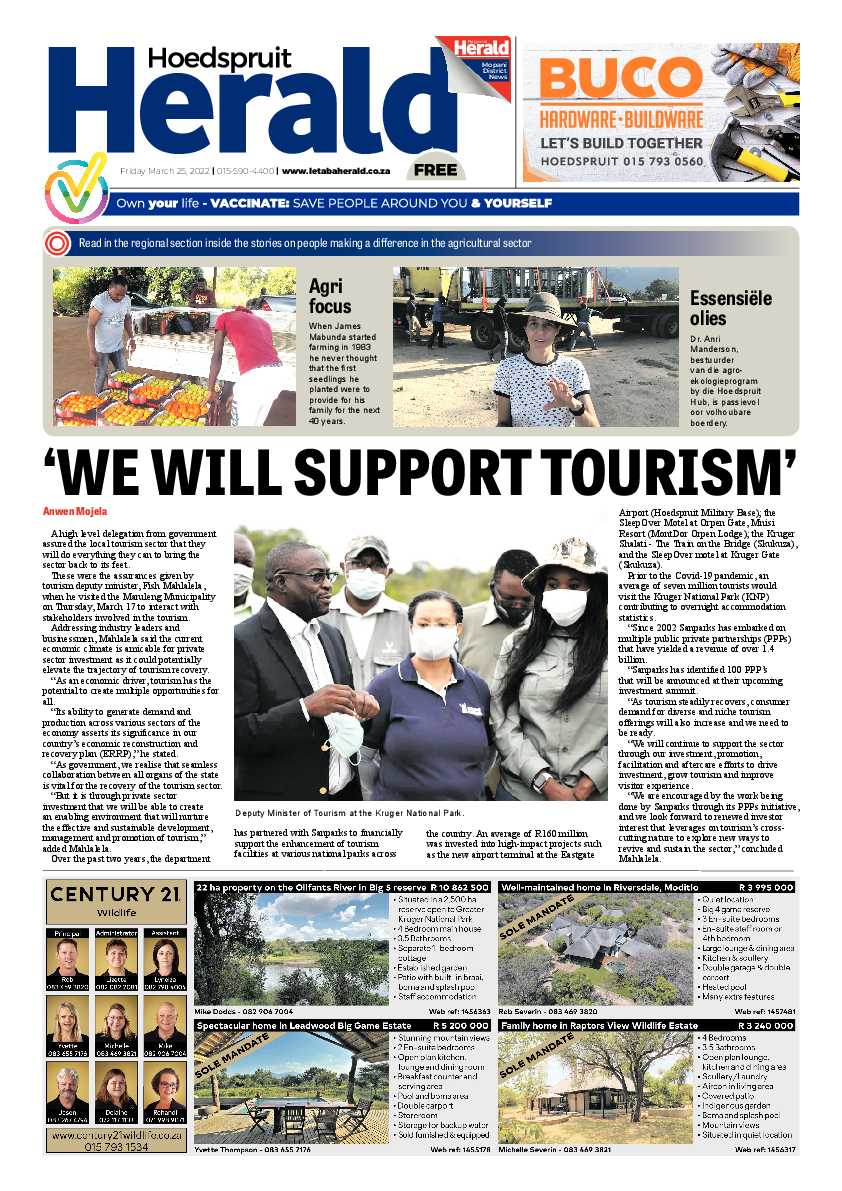 Hoedspruit Herald page 1