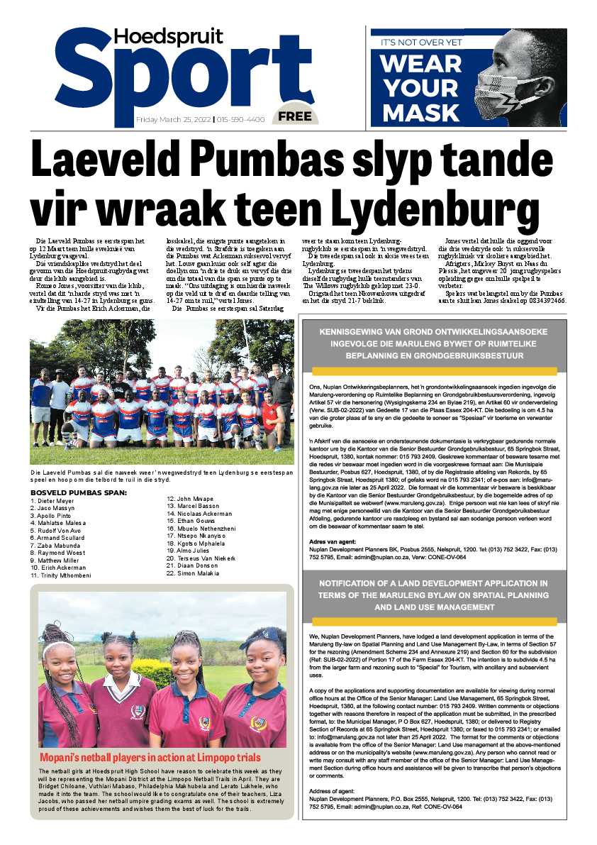 Hoedspruit Herald page 8