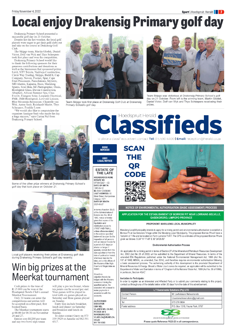 Hoedspruit Herald page 15