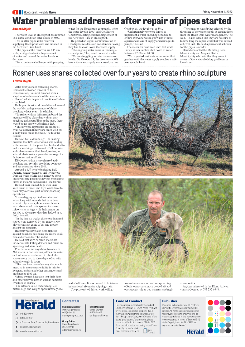 Hoedspruit Herald page 2