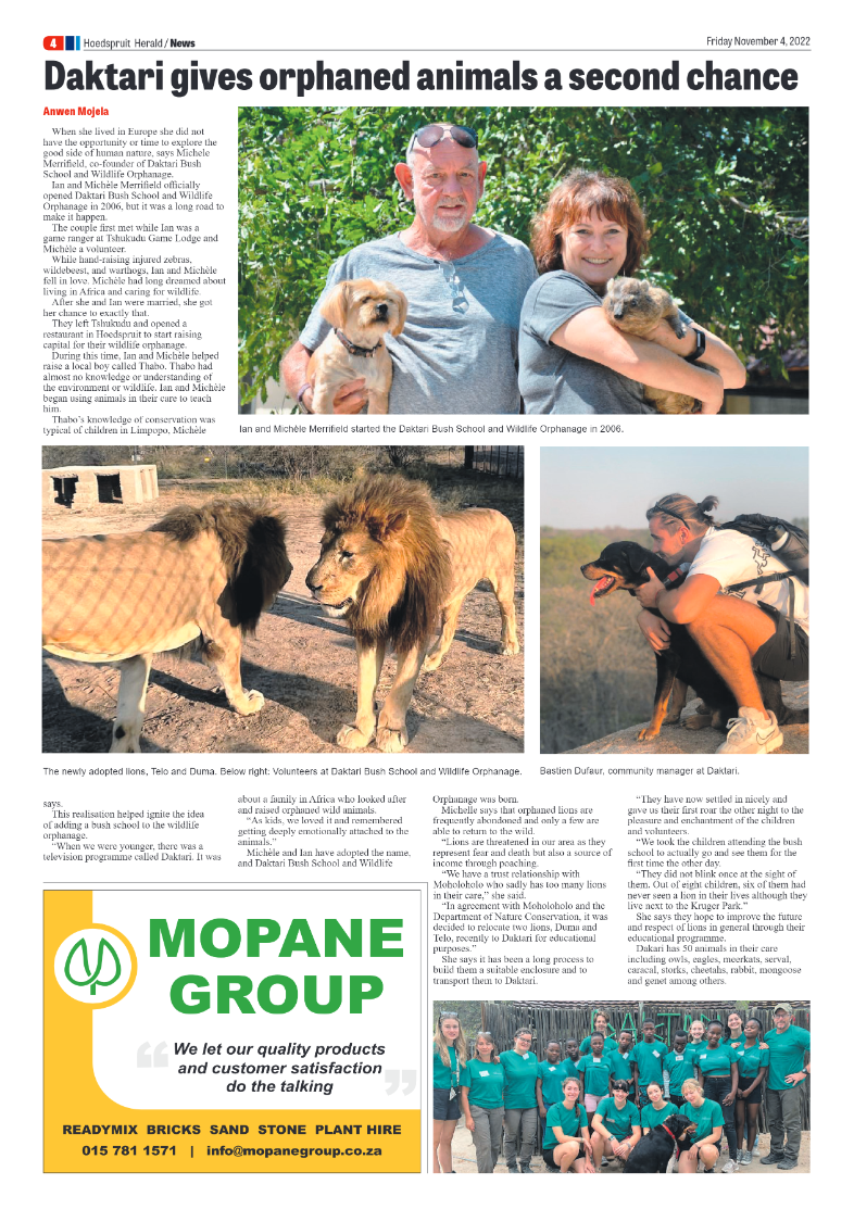 Hoedspruit Herald page 4