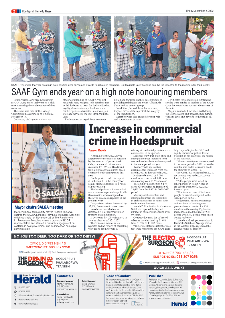 Hoedspruit Herald page 2