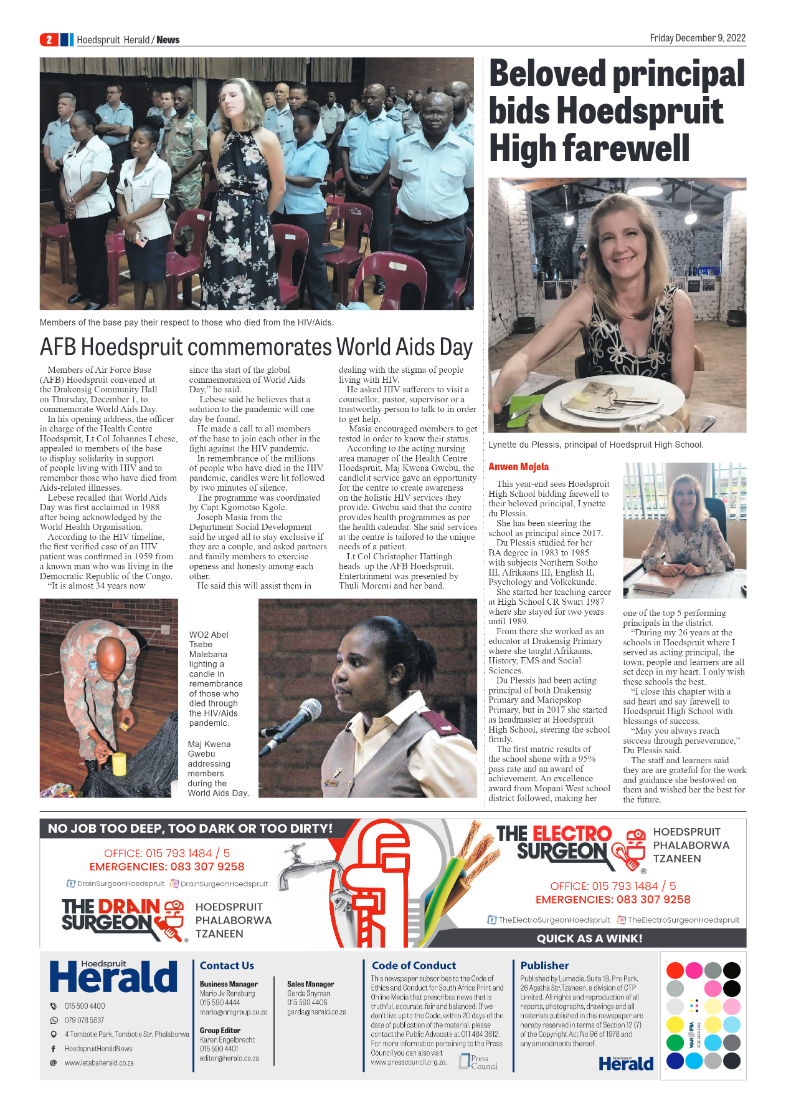 Hoedspruit Herald page 2