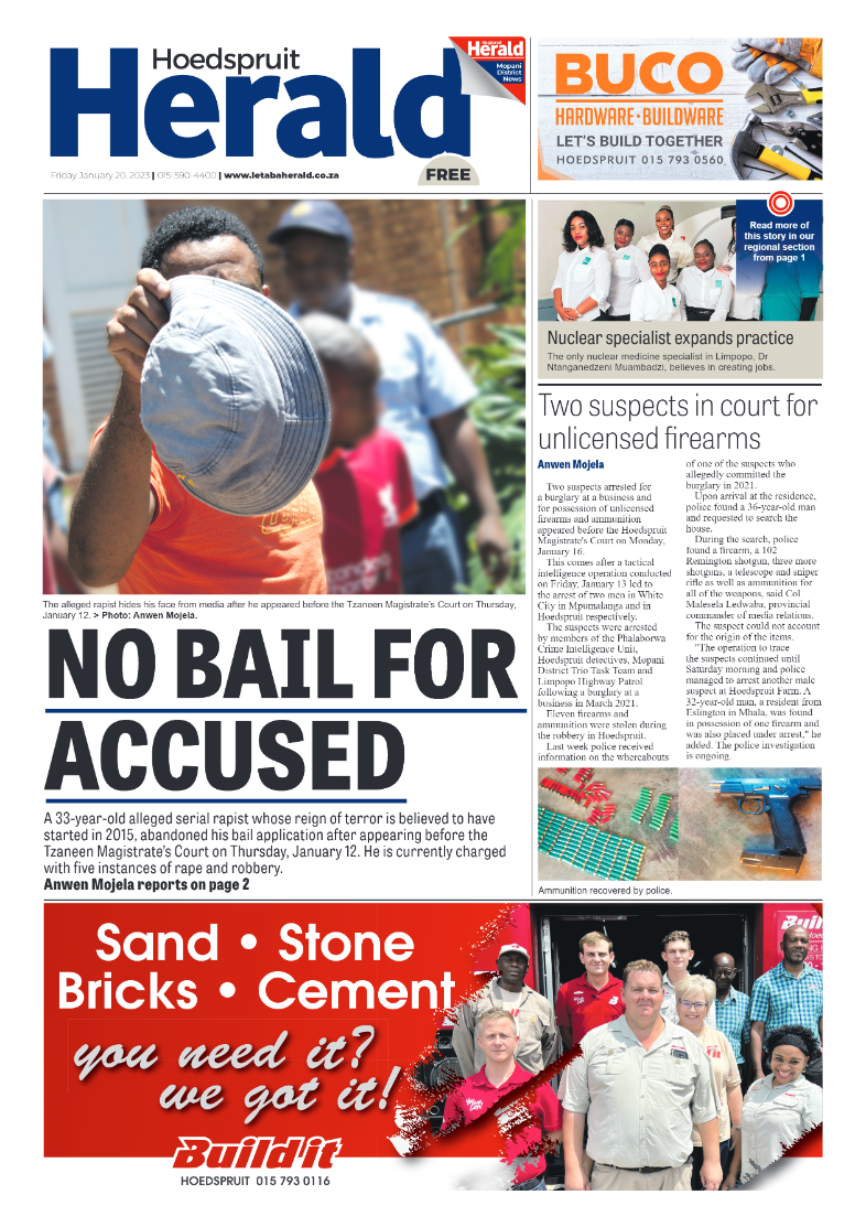 Hoedspruit Herald page 1