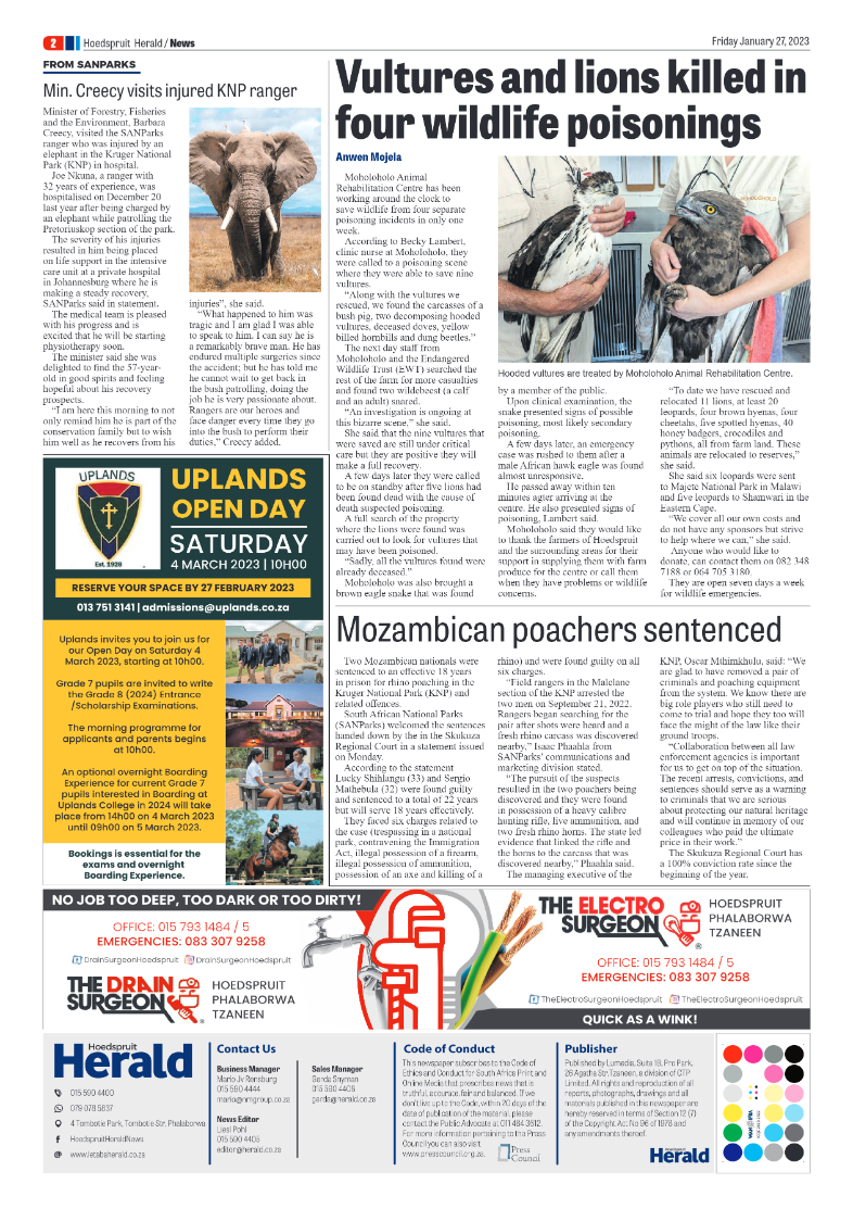Hoedspruit Herald page 2