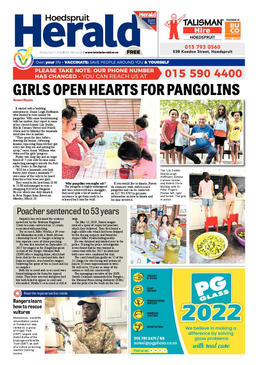Hoedspruit Herald page 1