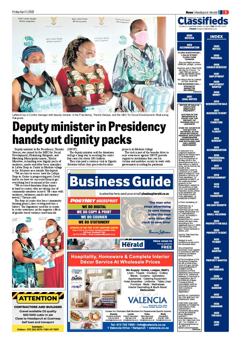 Hoedspruit Herald page 11
