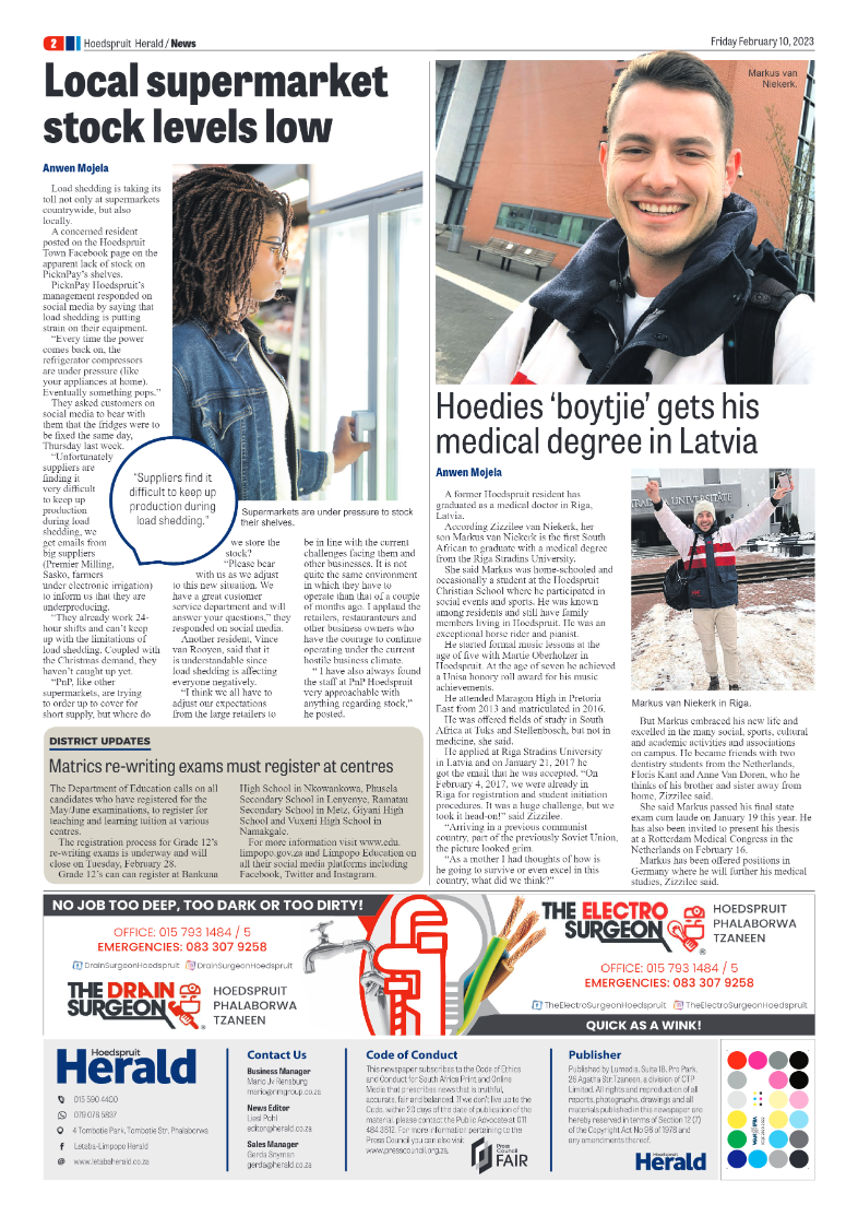 Hoedspruit Herald page 2