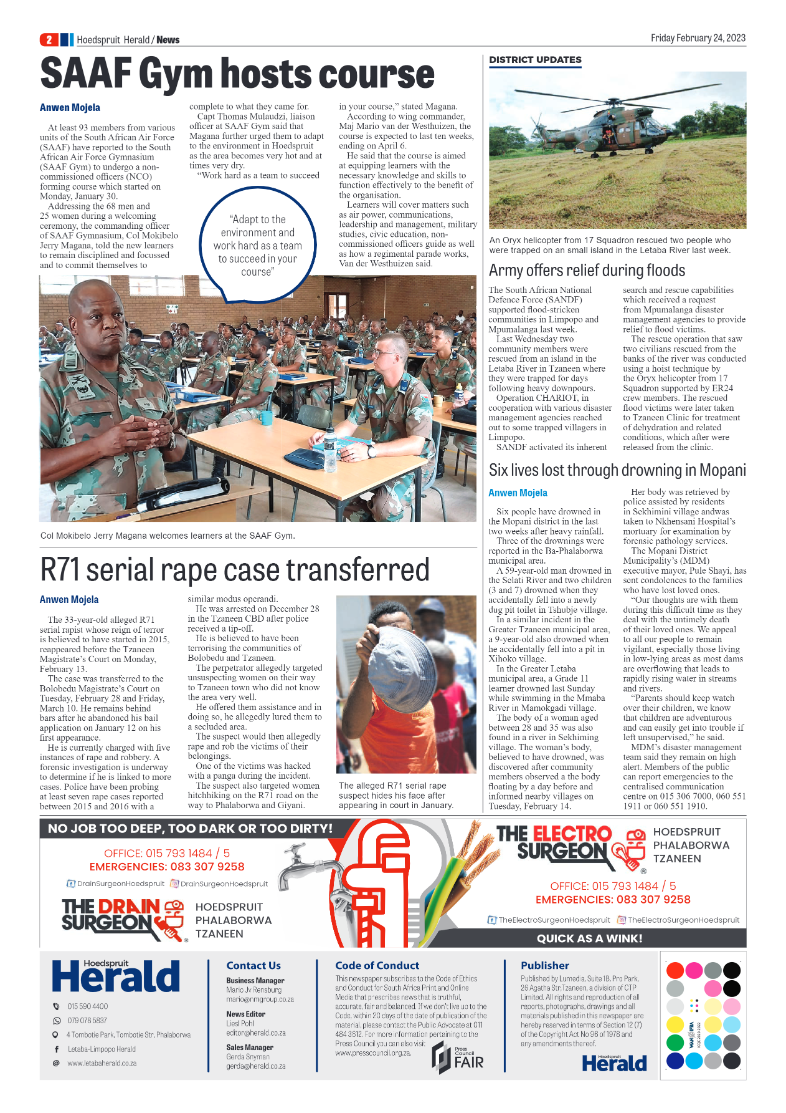 Hoedspruit Herald page 2